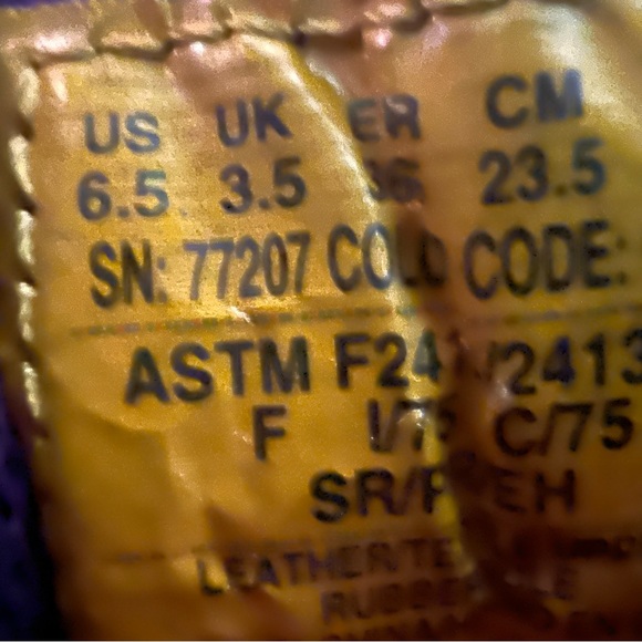 Skechers Work Algonac Alloy Toe Work Slip Resistant Size 6.5 Women’s Purple Flex - Picture 9 of 9